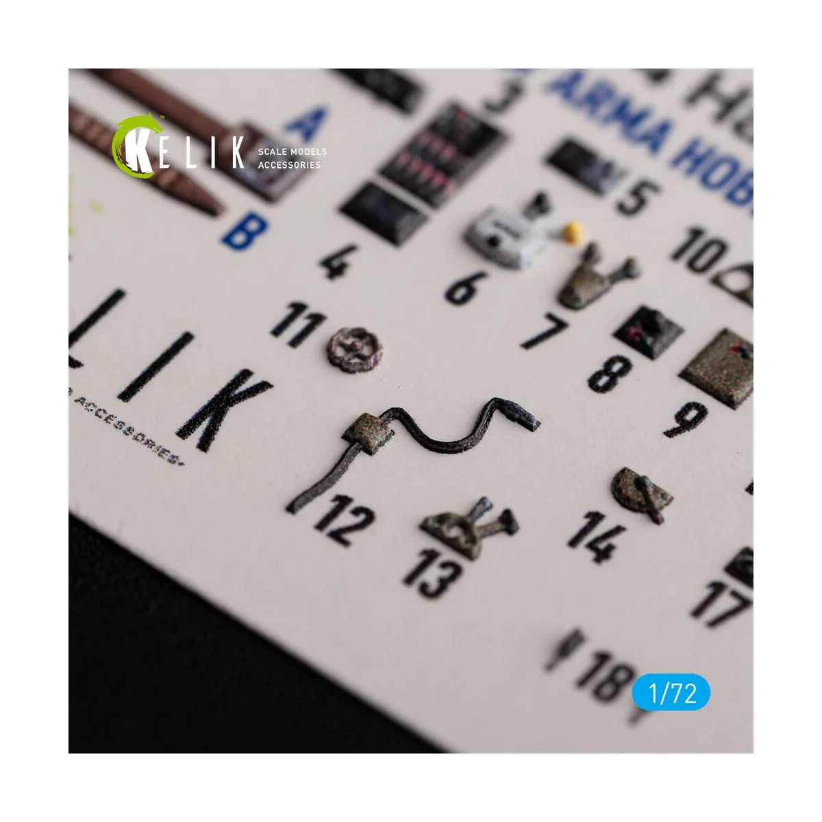 Ki-84 Hayate - interior 3D decals for Arma Hobby kit - Kelik K72134