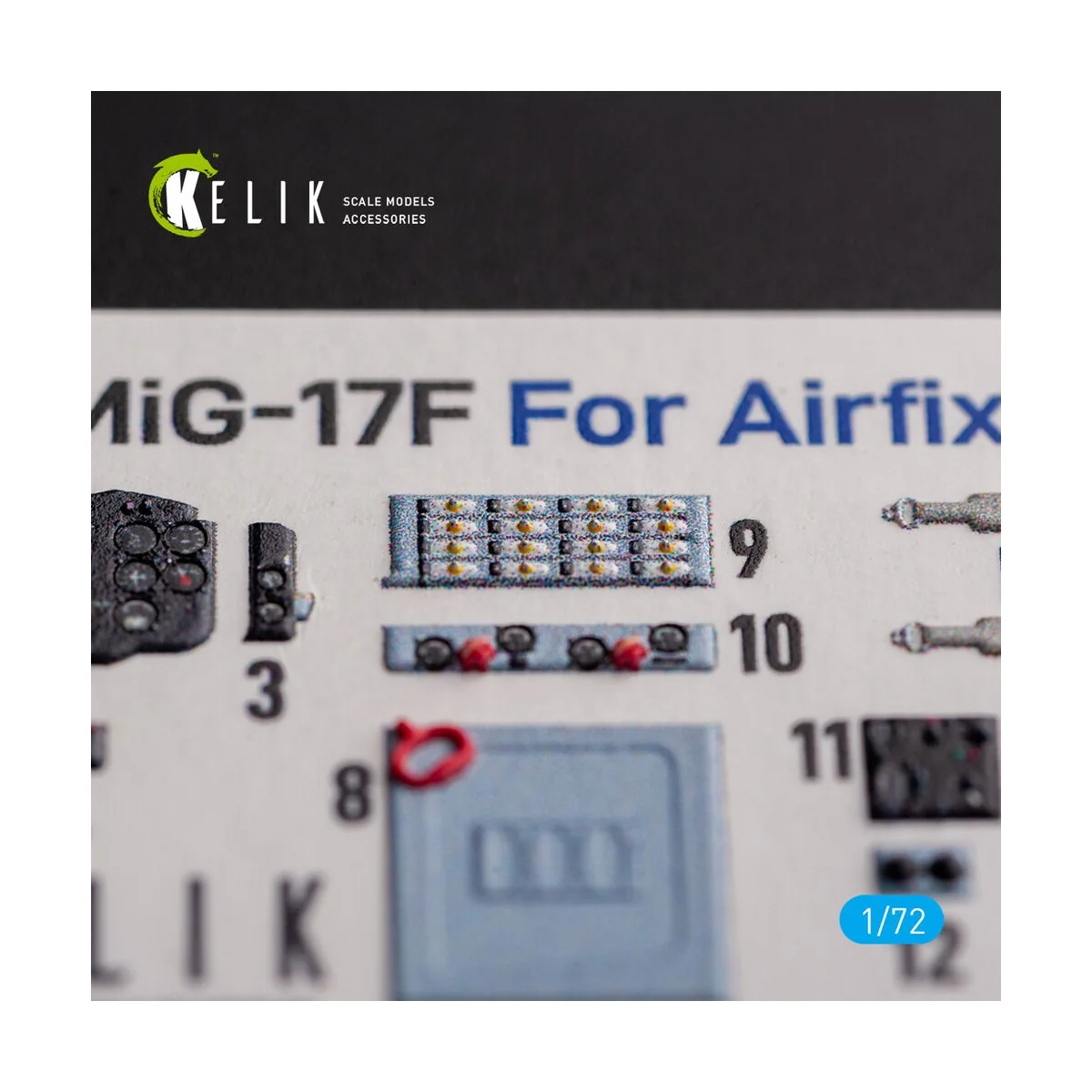 Mig-17 Fresco (Shenyang J5) - interior 3D decals for Airfix kit, 1/...