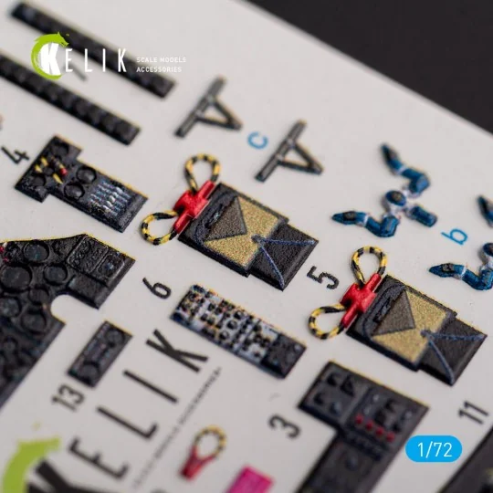 AVRO VULCAN B.2 Front cockpit - interior 3D decals for Airfix kit -...