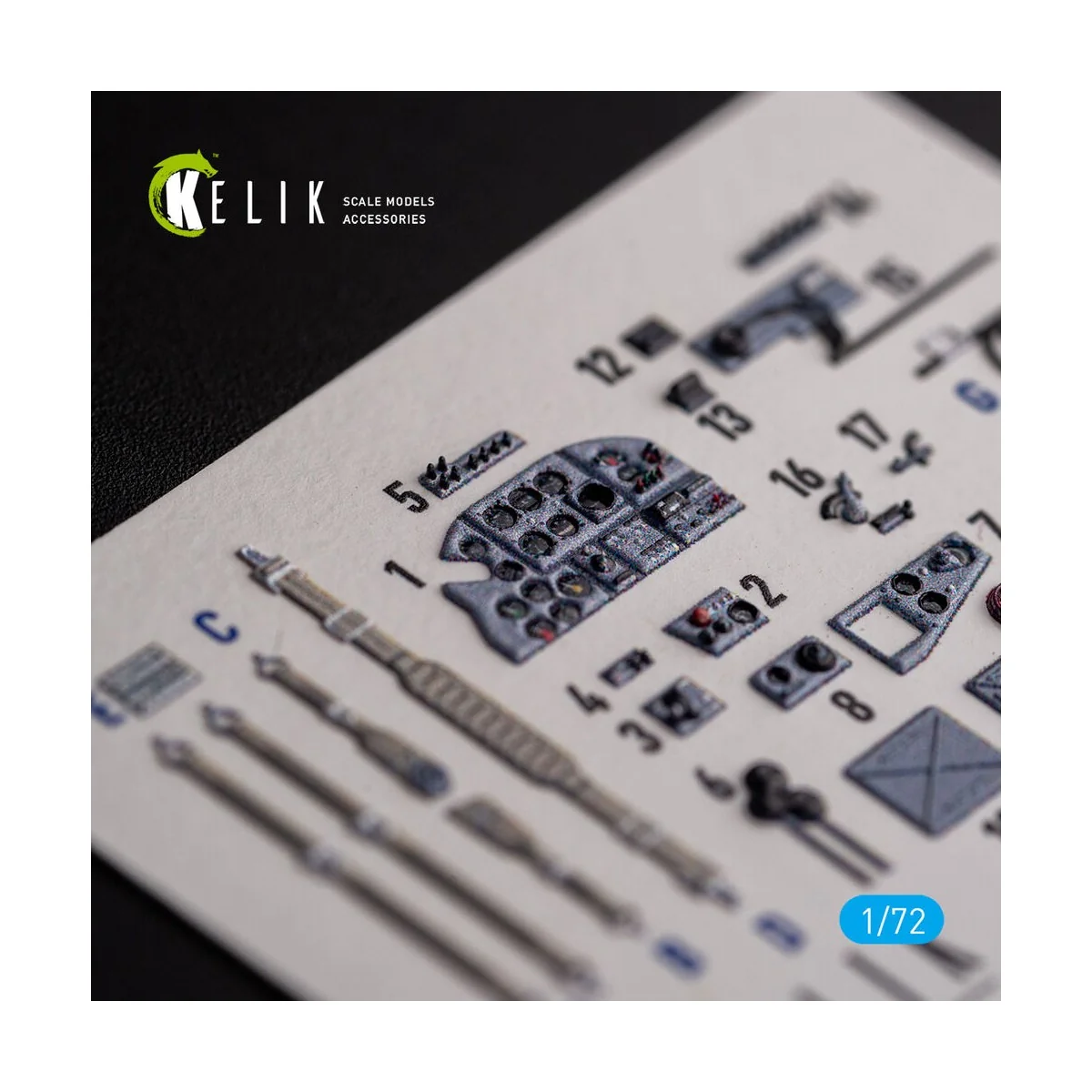 Il-2 Shturmovik - interior 3D decals for Tamiya kit, 1/72 - Kelik K... Il-2 Shturmovik - interior 3D decals for Tamiya kit, 1/72 - Kelik K...