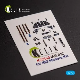 IAR.81c - interior 3D decals for IBG Models kit - Kelik K72143