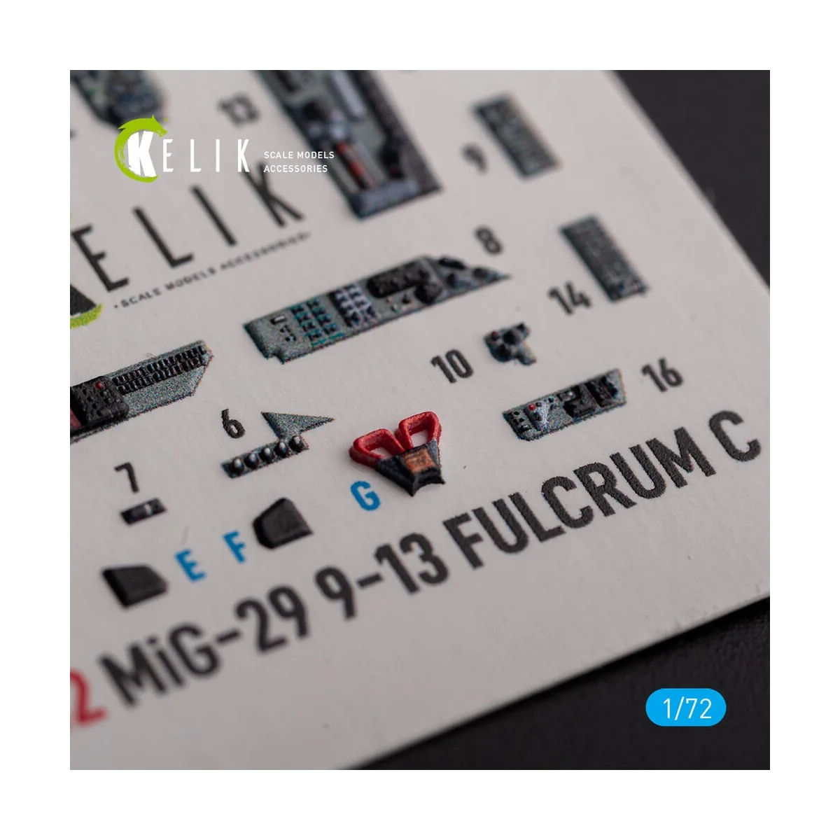 Mig-29 Fulcrum-C 9-13 interior 3D decals for GWH kit, 1/72 - Kelik ...