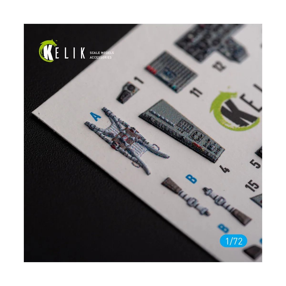 Mig-29 Fulcrum-C 9-13 interior 3D decals for GWH kit - Kelik K72142 Mig-29 Fulcrum-C 9-13 interior 3D decals for GWH kit - Kelik K72142