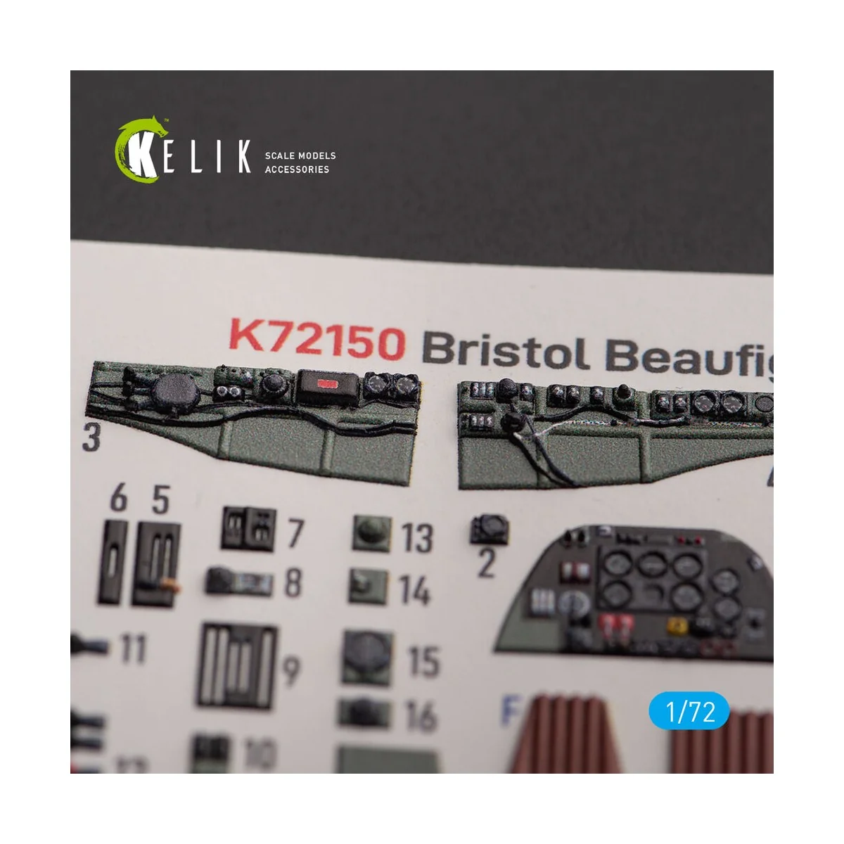 Bristol Beauhfighter TF.X - interior 3D decals for Airfix kit, 1/72...