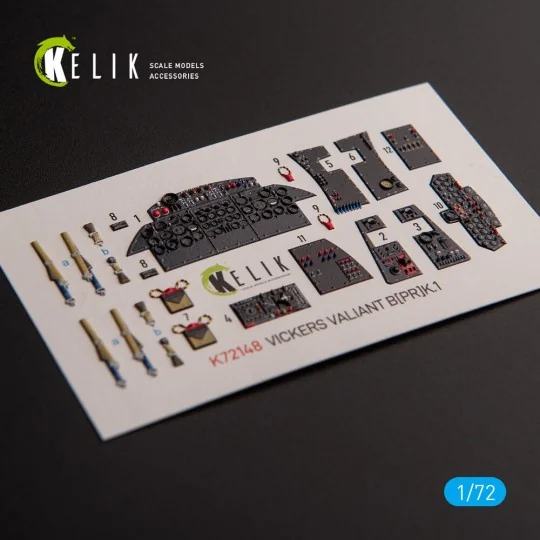 Vickers Valiant B(PR)K.1 front cockpit - interior 3D decals for Air... Vickers Valiant B(PR)K.1 front cockpit - interior 3D decals for Air...