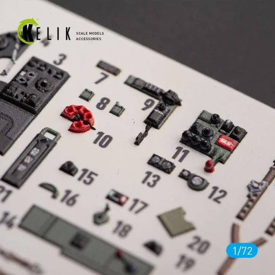 Bristol Beaufort Mk.1 - interior 3D decals for Airfix kit - Kelik K...