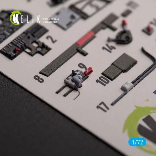 P-40K - interior 3D decals for Special Hobby kit, 1/72 - Kelik K72154 P-40K - interior 3D decals for Special Hobby kit, 1/72 - Kelik K72154