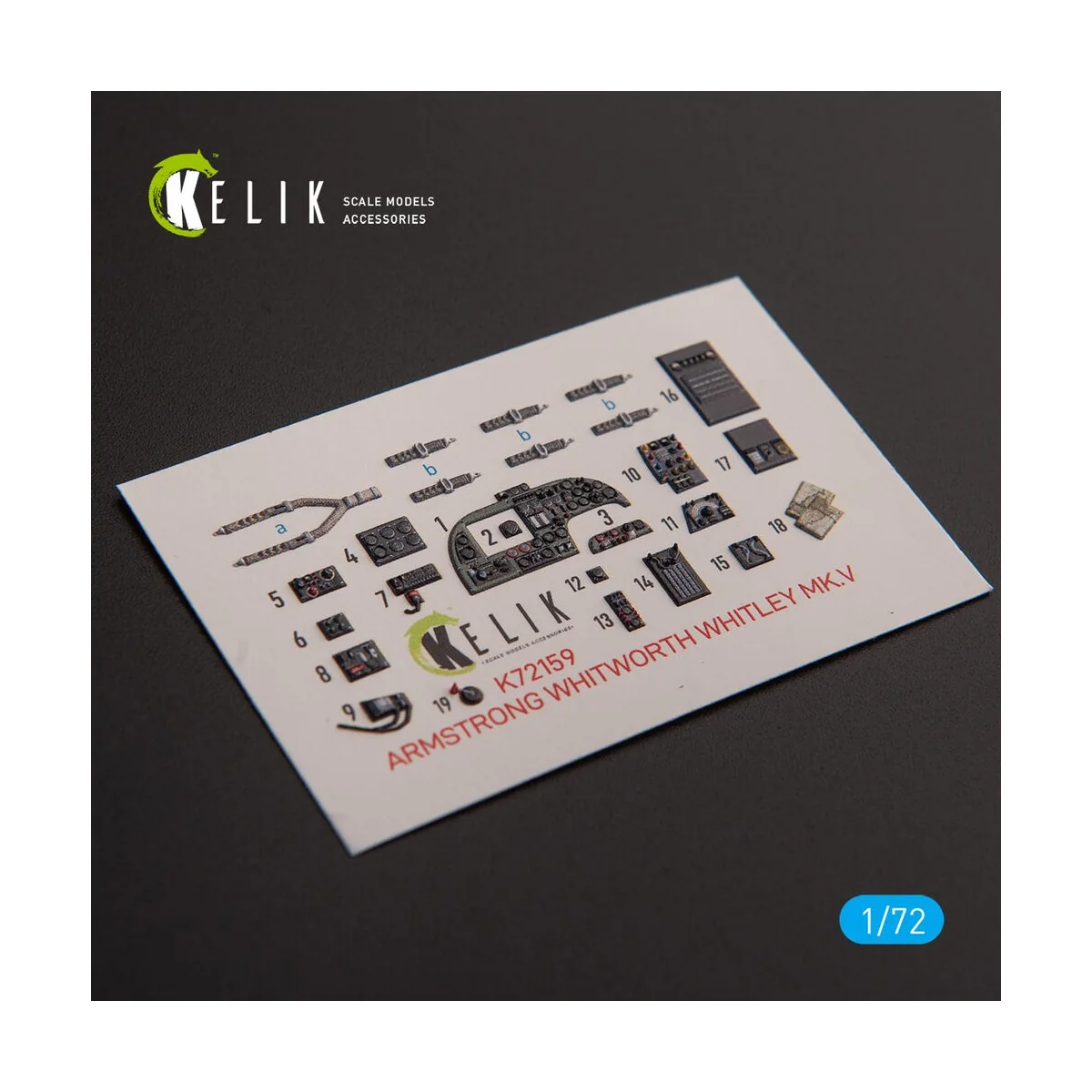 ARMSTRONG WHITWORTH WHITLEY MK.V - interior 3D decals for Airfix ki...