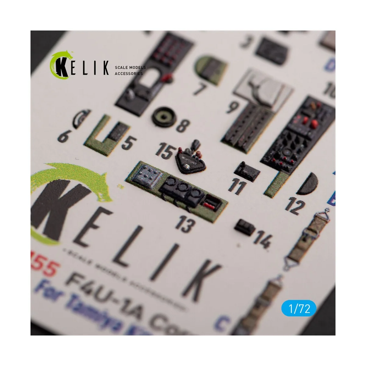 F4U-1A Corsair - interior 3D decals for Tamiya kit - Kelik K72155 F4U-1A Corsair - interior 3D decals for Tamiya kit - Kelik K72155