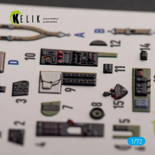 F4U-1A Corsair - interior 3D decals for Tamiya kit - Kelik K72155 F4U-1A Corsair - interior 3D decals for Tamiya kit - Kelik K72155