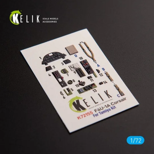 F4U-1A Corsair - interior 3D decals for Tamiya kit - Kelik K72155 F4U-1A Corsair - interior 3D decals for Tamiya kit - Kelik K72155