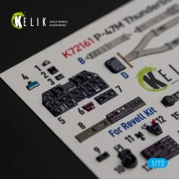 P-47M Thunderbolt- interior 3D decals for Revell kit - Kelik K72161