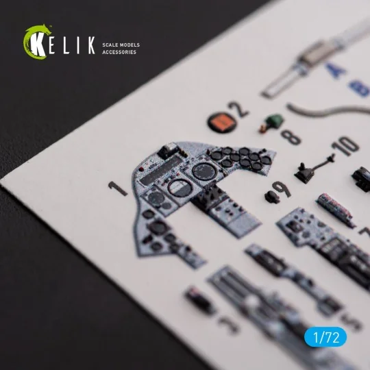 F.2A Lighting - interior 3D decals for Airfix kit, 1/72 - Kelik K72163 F.2A Lighting - interior 3D decals for Airfix kit, 1/72 - Kelik K72163