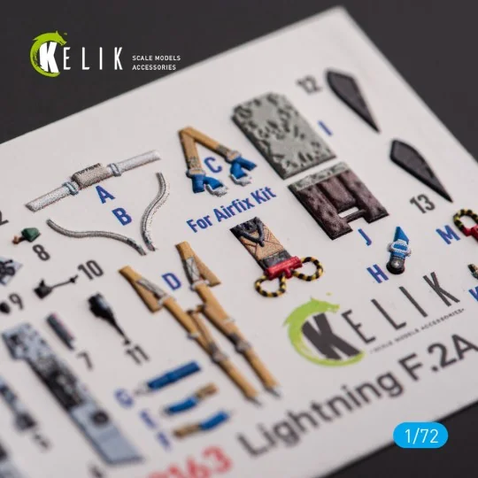 F.2A Lighting - interior 3D decals for Airfix kit - Kelik K72163