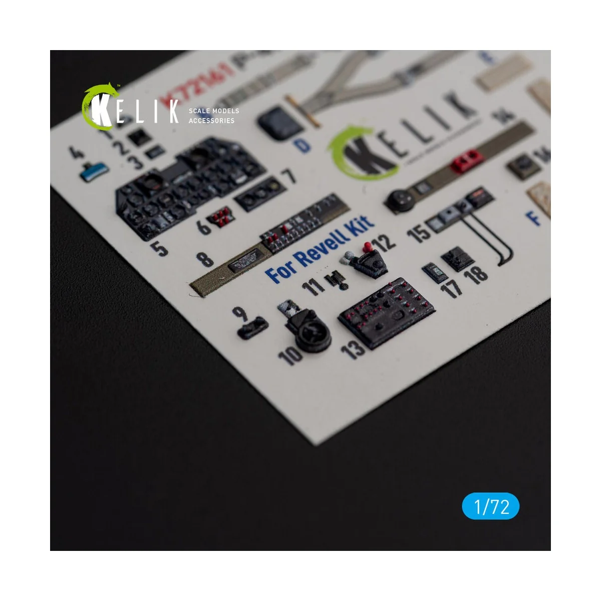 P-47M Thunderbolt- interior 3D decals for Revell kit - Kelik K72161