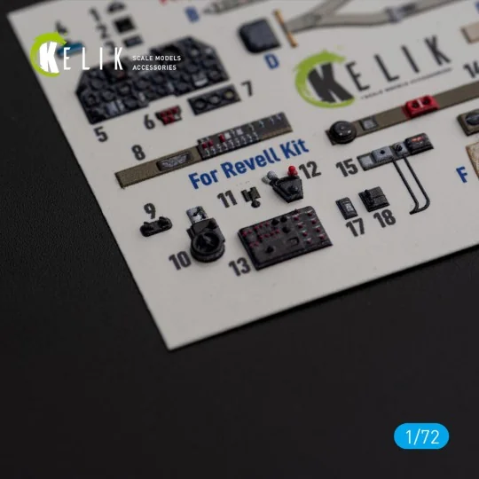 P-47M Thunderbolt- interior 3D decals for Revell kit - Kelik K72161