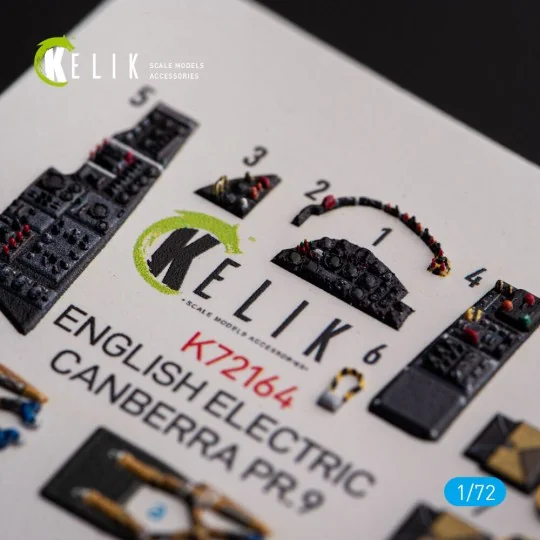 English Electric Canberra PR.9 - interior 3D decals for Airfix kit ...