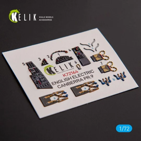 English Electric Canberra PR.9 - interior 3D decals for Airfix kit,... English Electric Canberra PR.9 - interior 3D decals for Airfix kit,...