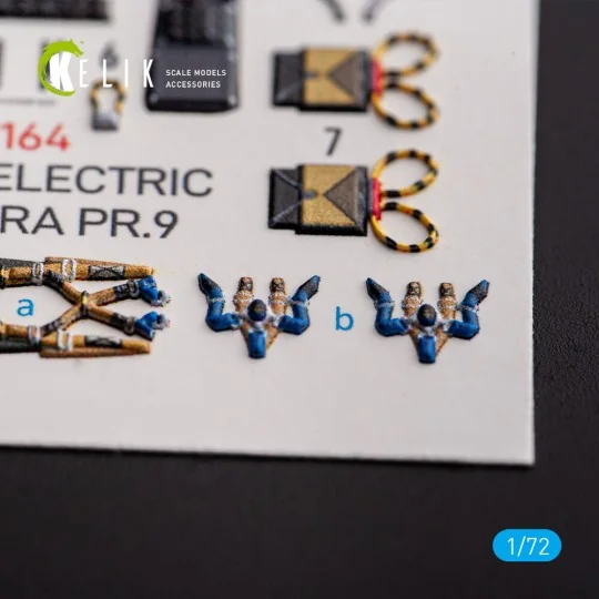 English Electric Canberra PR.9 - interior 3D decals for Airfix kit ...