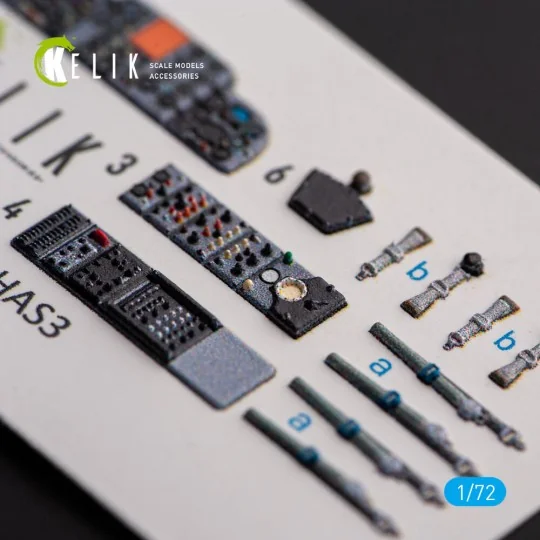 Westland Wessex HAS.3 - interior 3D decals for Italeri kit, 1/72 - ...