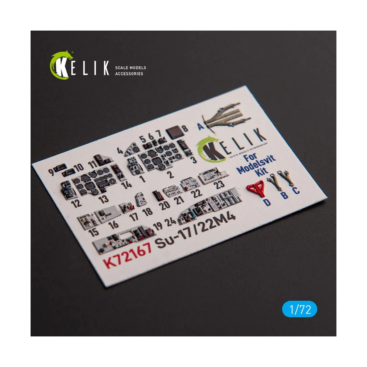 SU-17M4P/22M4 - interior 3D decals for ModelSvit kit - Kelik K72167 SU-17M4P/22M4 - interior 3D decals for ModelSvit kit - Kelik K72167