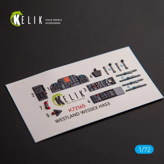 Westland Wessex HAS.3 - interior 3D decals for Italeri kit - Kelik ...