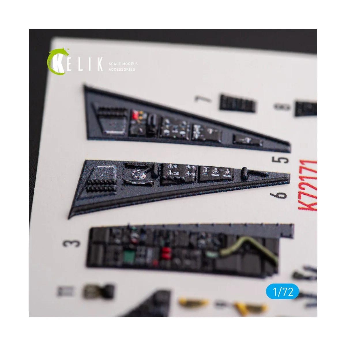 F-117A NIGHTHAWK - interior 3D decals for Academy kit, 1/72 - Kelik...