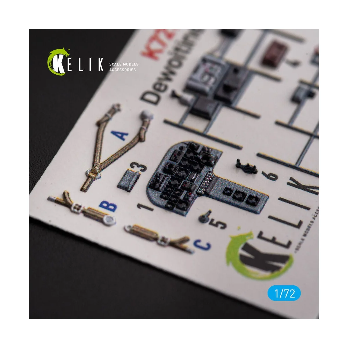 Dewoitine D.520 - interior 3D decals for Hobby 2000/Hasegawa kit - ...