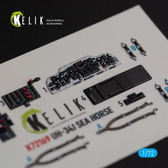 UH-34J SEA HORSE - interior 3D decals for Italeri kit - Kelik K72169