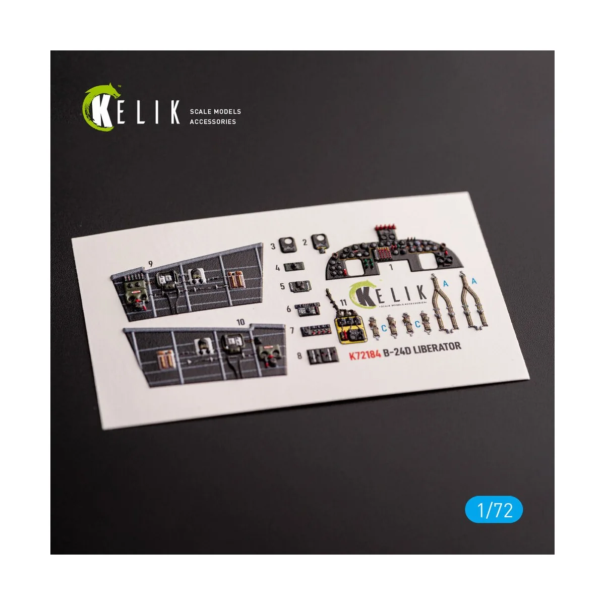 B-24D Liberator - interior 3D decals for Hasegawa kit, 1/72 - Kelik... B-24D Liberator - interior 3D decals for Hasegawa kit, 1/72 - Kelik...