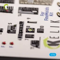 F-4N Phantom - interior 3D decals for FineMolds kit, 1/72 - Kelik K...