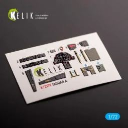 Jaguar A - interior 3D decals for HobbyBoss kit, 1/72 - Kelik K72179