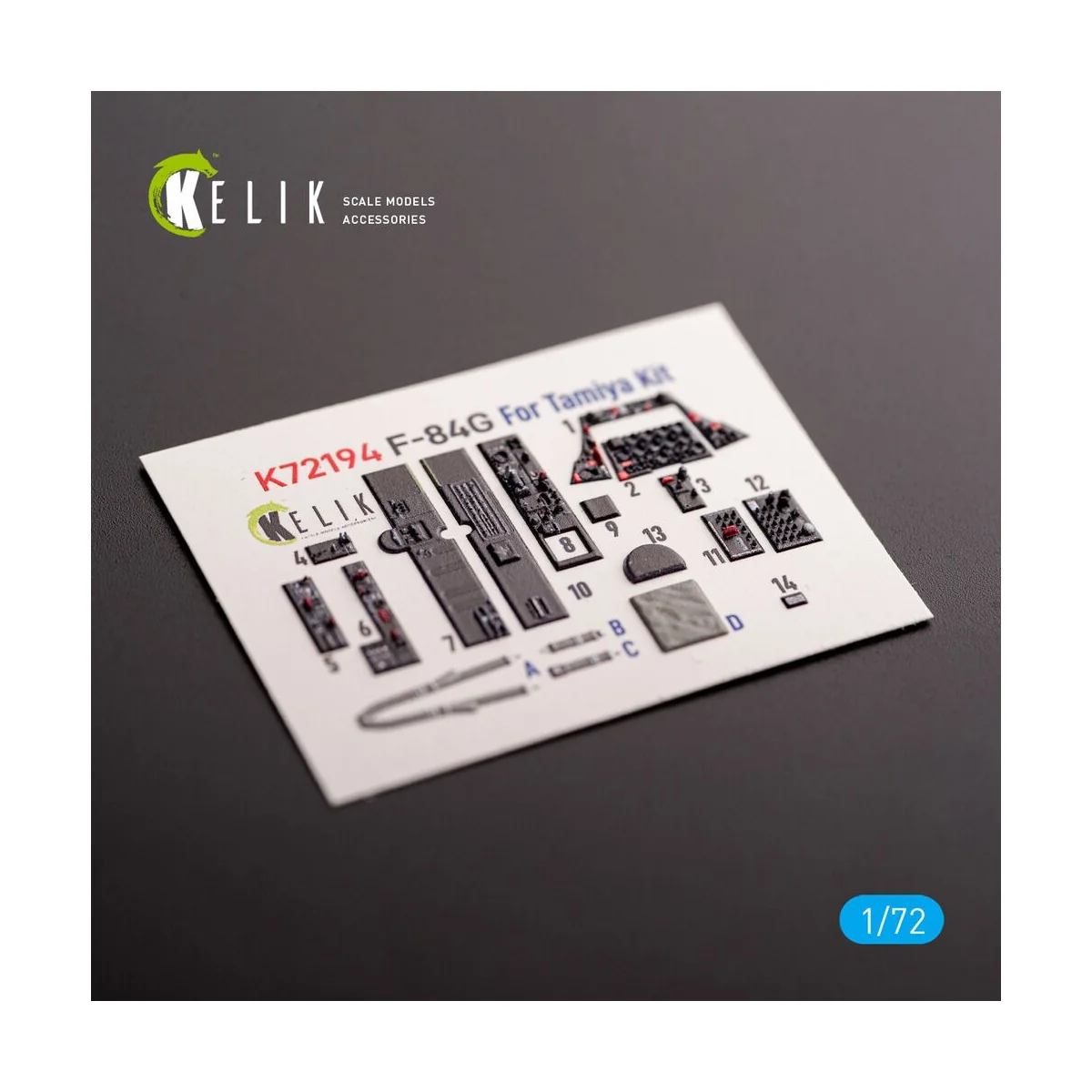 F-84G Thunderjet - interior 3D decals for Tamiya kit - Kelik K72194 F-84G Thunderjet - interior 3D decals for Tamiya kit - Kelik K72194