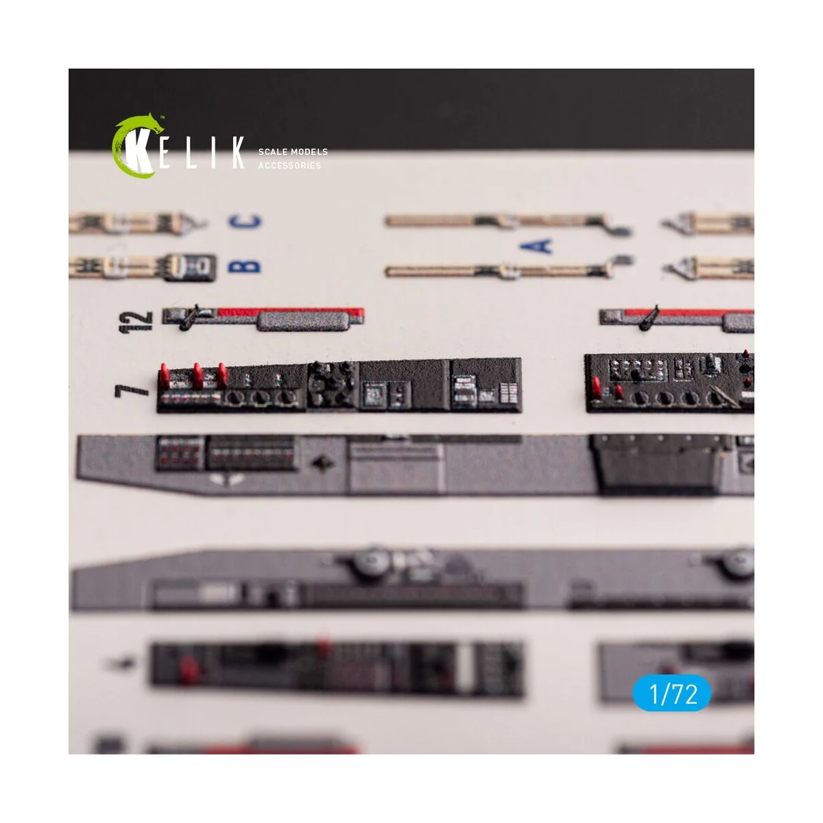 T-33A Shooting Star - interior 3D decals for Platz kit, 1/72 - Keli...