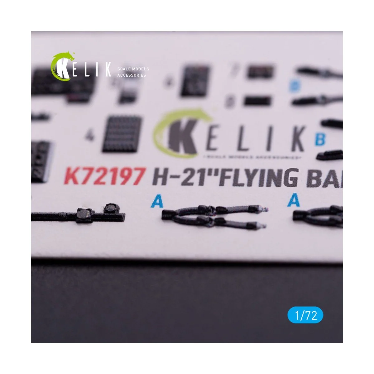 H-21 Flying Banana - interior 3D decals for Italeri kit, 1/72 - Kel...