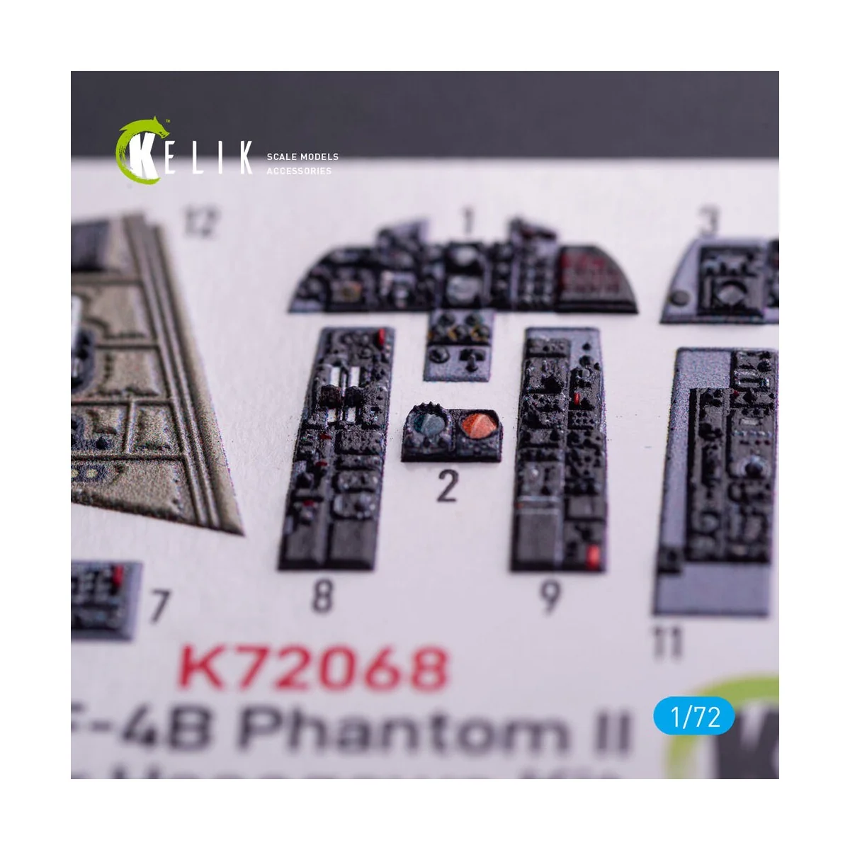 RF-4B - interior 3D decals for Hasegawa kit, 1/72 - Kelik K72068