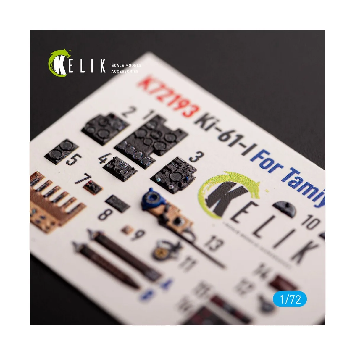 KI-61 - interior 3D decals for Tamiya kit, 1/72 - Kelik K72193