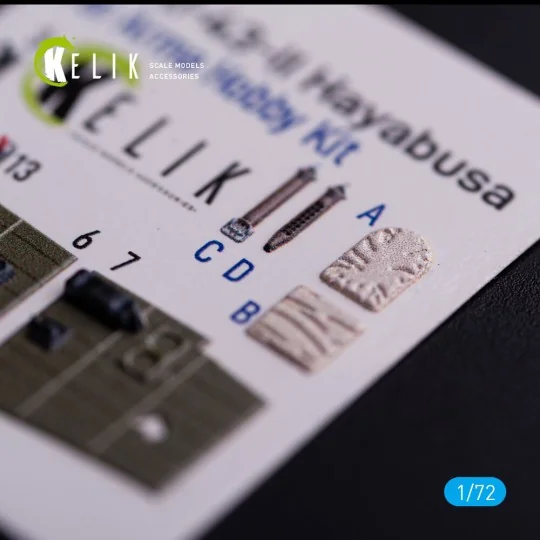 Ki-43-II Hayabusa - interior 3D decals for Arma Hobby kit, 1/72 - K... Ki-43-II Hayabusa - interior 3D decals for Arma Hobby kit, 1/72 - K...