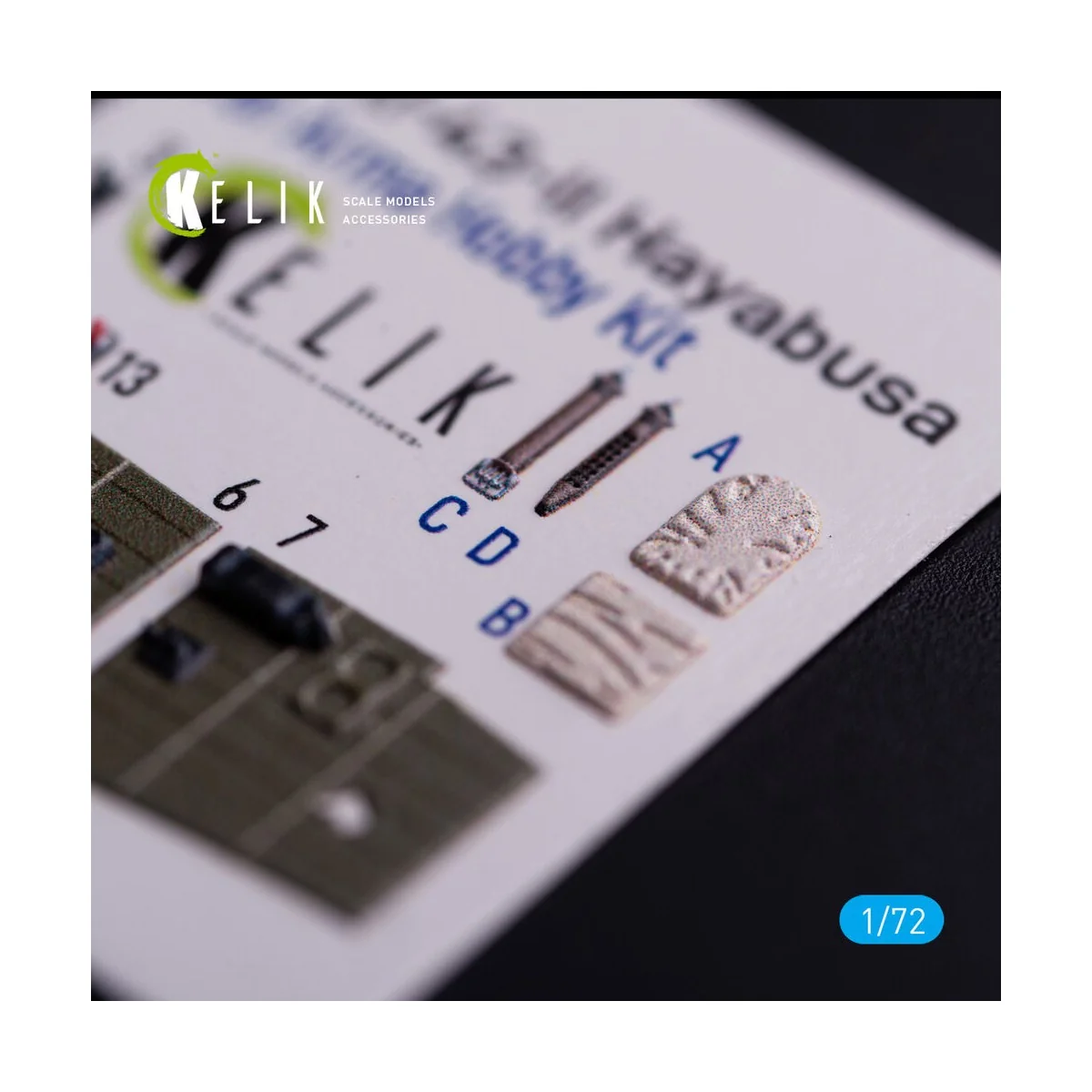 Ki-43-II Hayabusa - interior 3D decals for Arma Hobby kit, 1/72 - K... Ki-43-II Hayabusa - interior 3D decals for Arma Hobby kit, 1/72 - K...