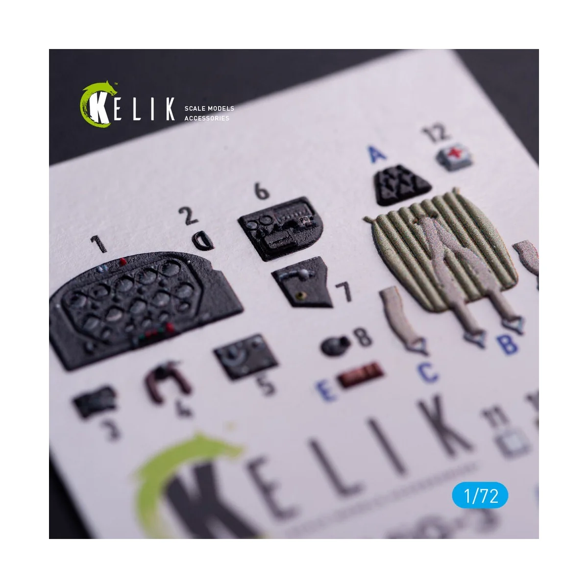 MiG-3 - interior 3D decals for Armory kit - Kelik K72207
