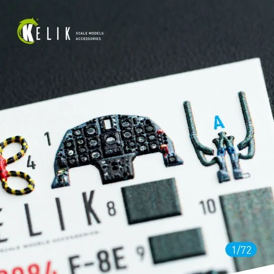 F-8E Crusader - interior 3D decals for Academy kit, 1/72 - Kelik K7... F-8E Crusader - interior 3D decals for Academy kit, 1/72 - Kelik K7...