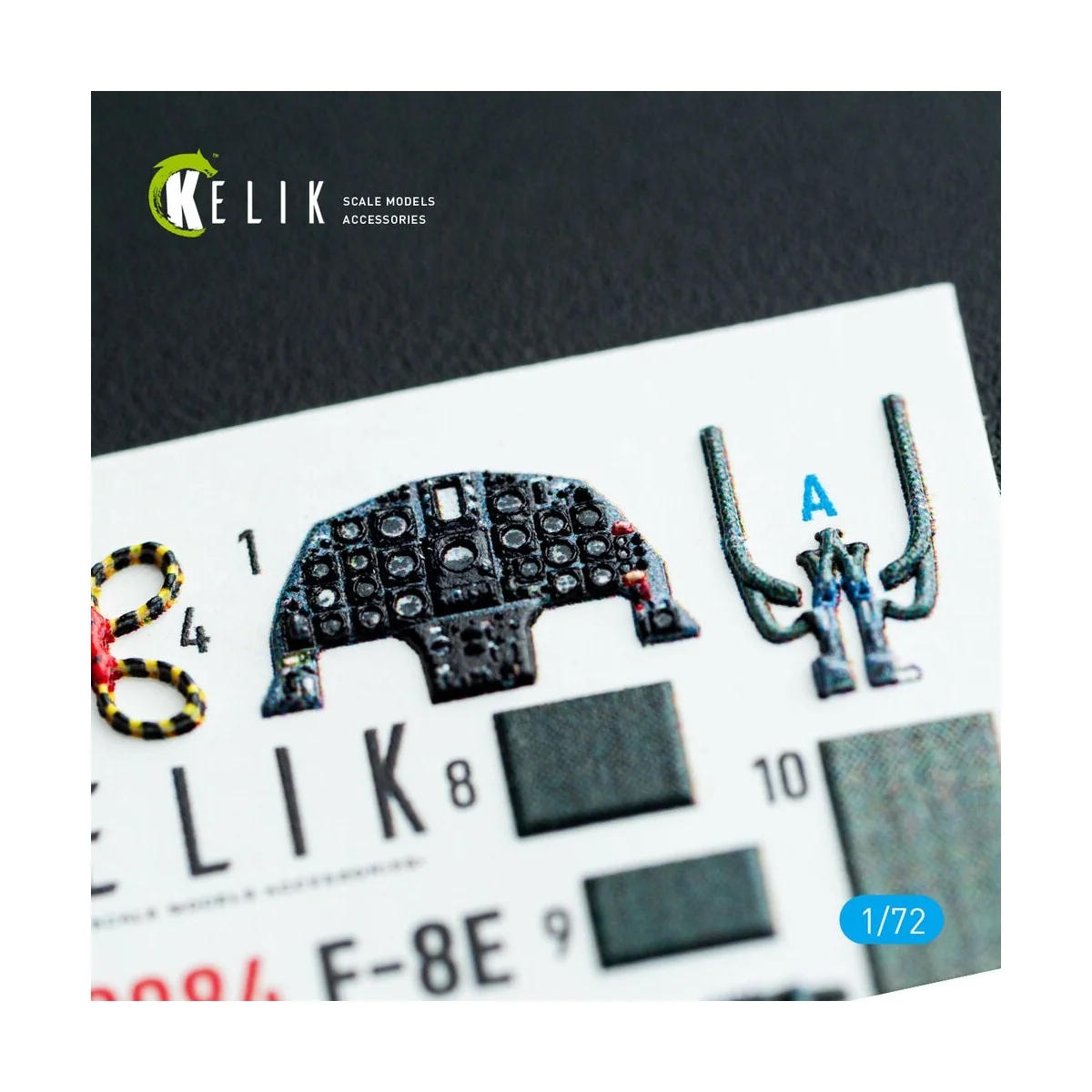 F-8E Crusader - interior 3D decals for Academy kit, 1/72 - Kelik K7... F-8E Crusader - interior 3D decals for Academy kit, 1/72 - Kelik K7...