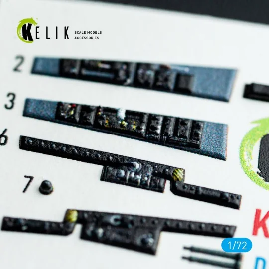 F-8E Crusader - interior 3D decals for Academy kit - Kelik K72084