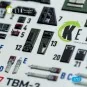 TBM-3 Avenger - interior 3D decals for HobbyBoss kit, 1/72 - Kelik ...