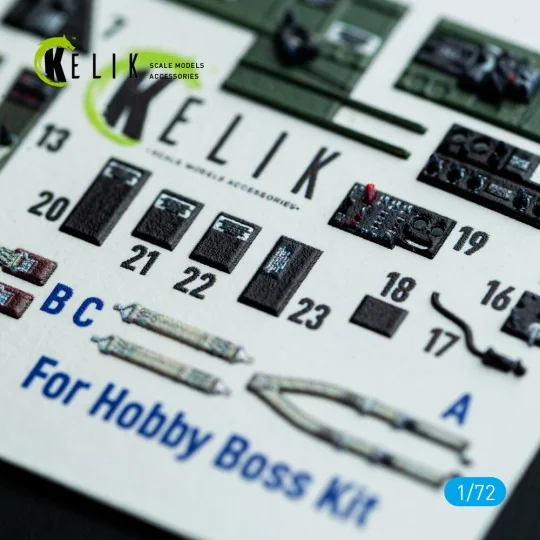 TBM-3 Avenger - interior 3D decals for HobbyBoss kit, 1/72 - Kelik ...