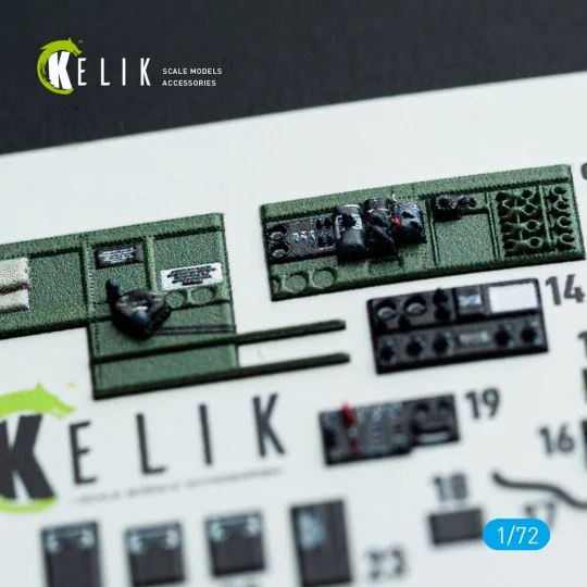 TBM-3 Avenger - interior 3D decals for HobbyBoss kit, 1/72 - Kelik ...