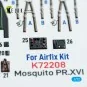 Mosquito PR.XVI - interior 3D decals for Airfix kit, 1/72 - Kelik K...