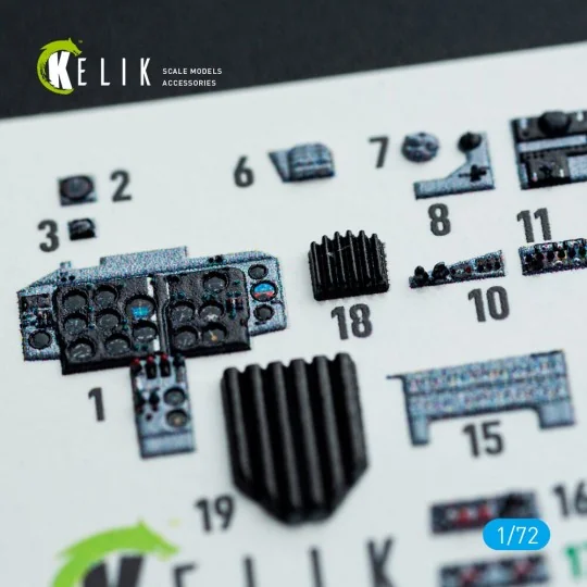 MiG-19P/PM - interior 3D decals for ClearProp kit - Kelik K72204