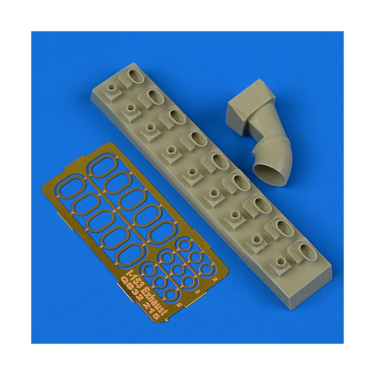 I-153 Chaika exhaust for ICM, 1/32 - Quickboost QB32 215 I-153 Chaika exhaust for ICM, 1/32 - Quickboost QB32 215