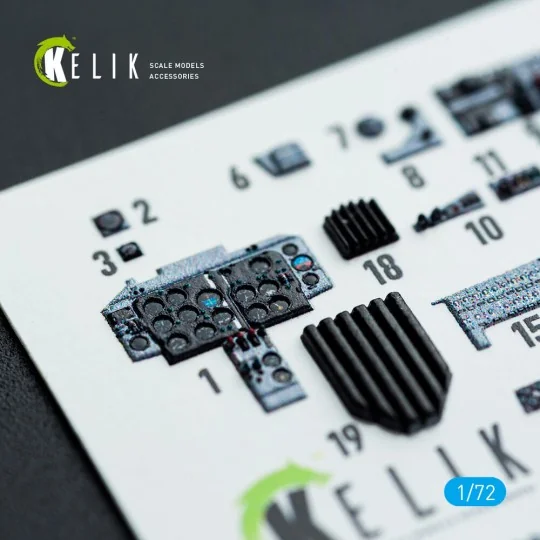 MiG-19P/PM - interior 3D decals for ClearProp kit - Kelik K72204